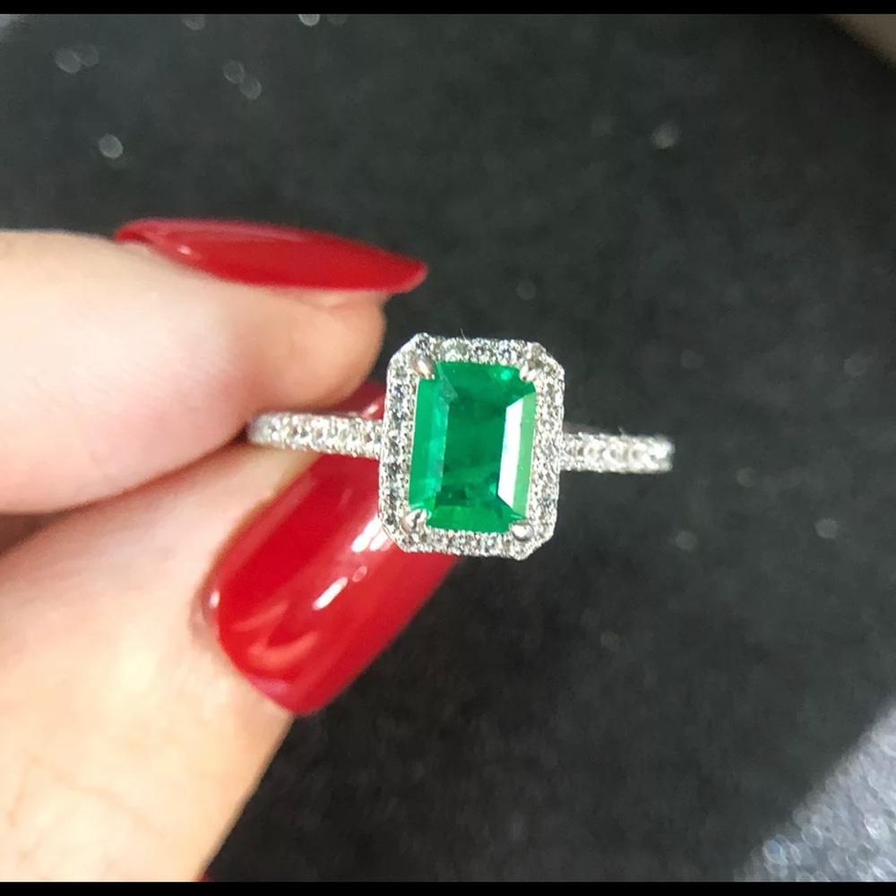Authentic Natural Emerald Ring